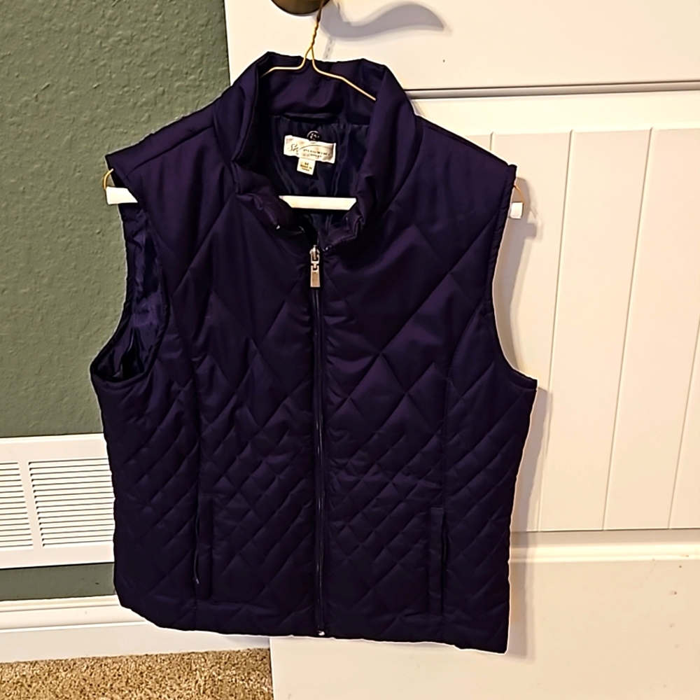 Purple puffer vest